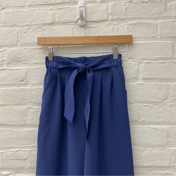 Lululemon || Noir Pant Woven Tie Waist Wide Leg Gatsby Blue 2 - Picture 3 of 10